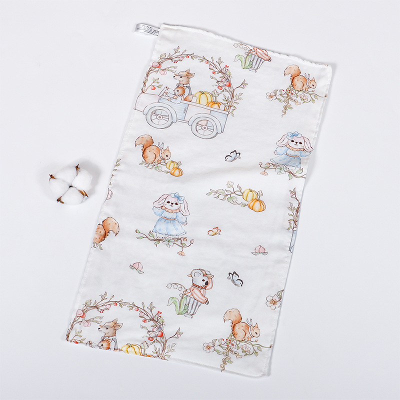 Žínka na tvár pre novorodencov z bambusovej priadze s motívom kresleného, 40-count vlákna, 42 g, absorpcia 0–5 s