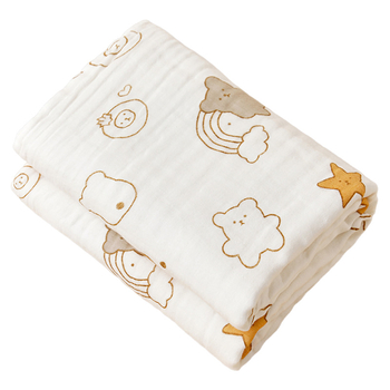 Detská gázová osuška na kúpanie – 100% bavlna, savá a hebká, pre novorodencov, 300–400 g