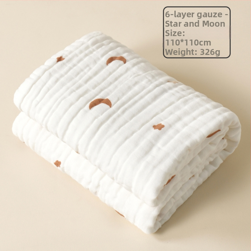 Detská gázová osuška na kúpanie – 100% bavlna, savá a hebká, pre novorodencov, 300–400 g