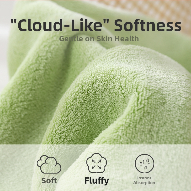 Moon Bear beebade rätik, korallflaiš materjal, 0–5 s vees imendumine, kirjatud Moon Bear logo, juukseid kuivatav rätik, 45 g