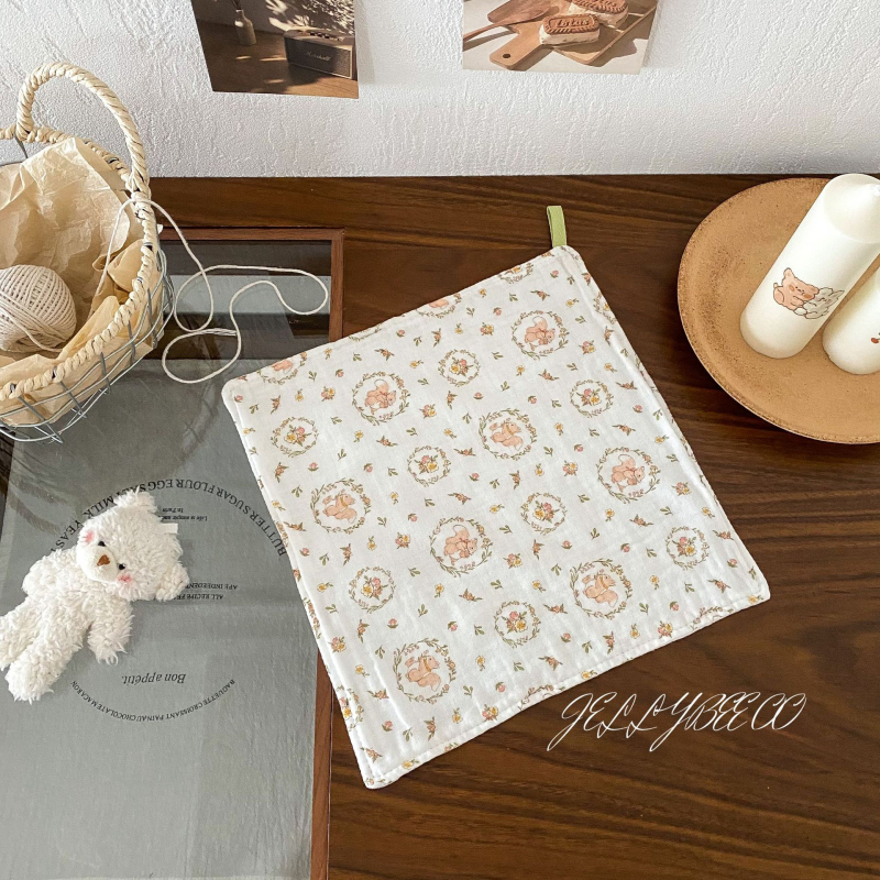 Nordický štvorcový uterák pre bábätká – gáza, 40 count, combed yarn, 25 g