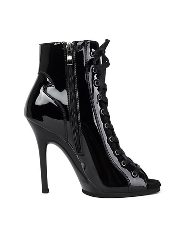 Tanečné topánky pre ženy – horný materiál patentovaná koža, gumová podrážka, šnúrky, rovnováha a protišmyk, 3220