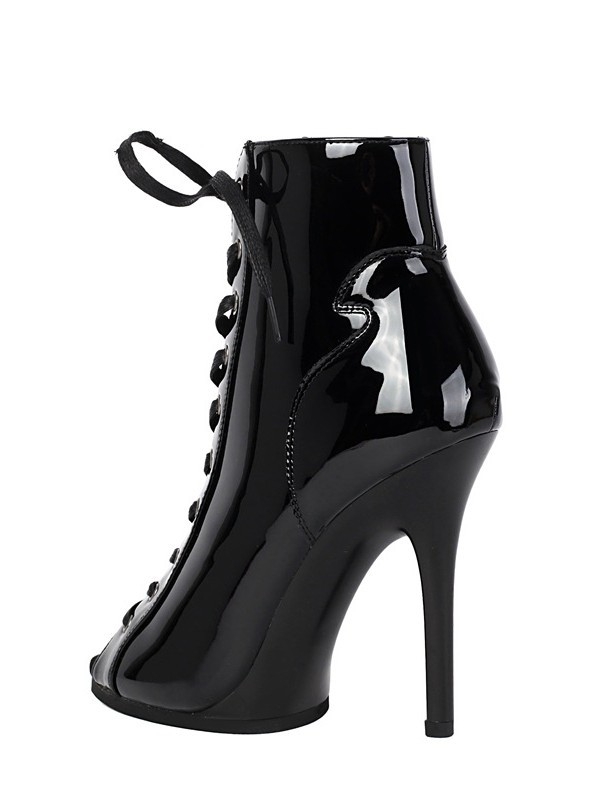 Ženske plesne cipele – gornji dio od patent kože, gumeni potplat, vezanje, ravnoteža i protukliznost, 3220