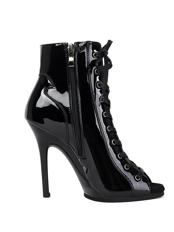 Ženske plesne cipele – gornji dio od patent kože, gumeni potplat, vezanje, ravnoteža i protukliznost, 3220