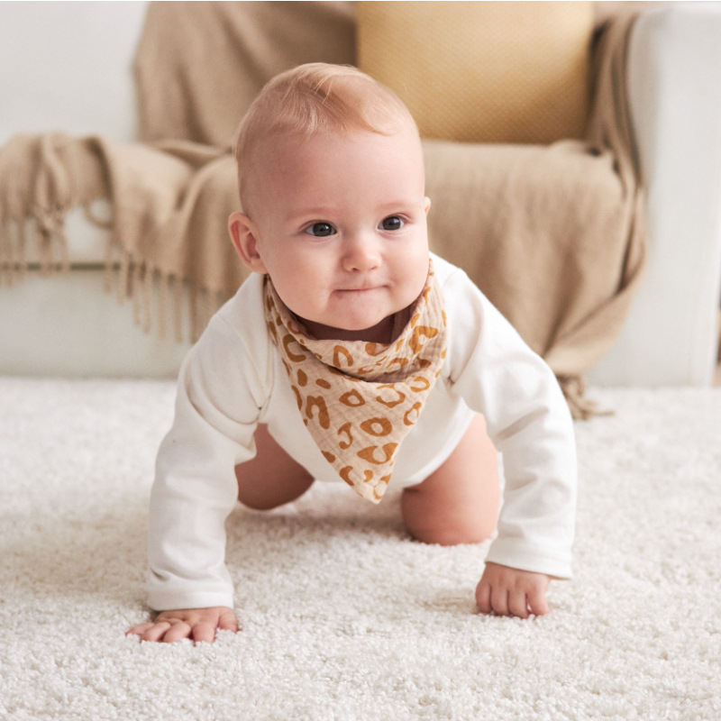 Slinový šál pre batoľatá, gáza, 100% bavlna, potlačený vzor, pre vek 1–3 rokov