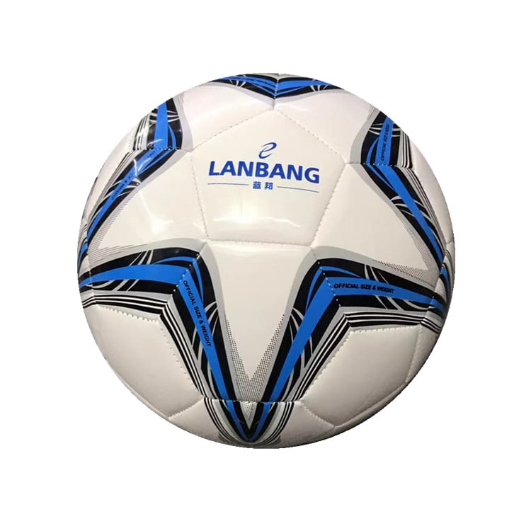 Blue Bang футболна топка за училищни тренировки и състезания - PVC, машинно пришита