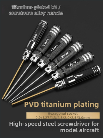 Set šesťuholníkových skrutkovačov pre model lietadla 1.27/1.3/1.5/2.5 mm, 6‑uholník