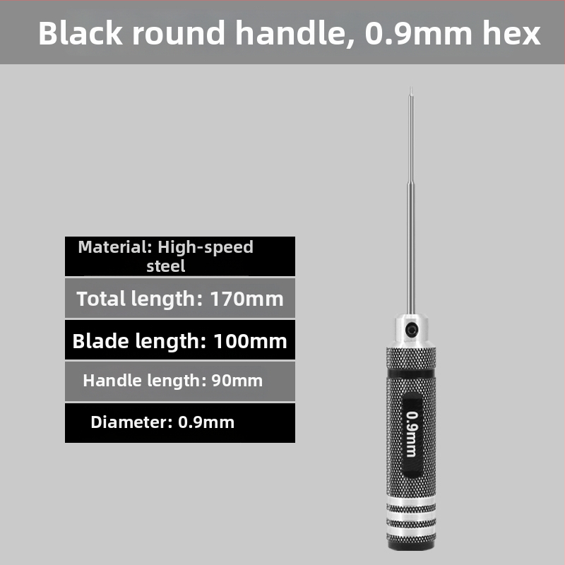 Set šesťuholníkových skrutkovačov pre model lietadla 1.27/1.3/1.5/2.5 mm, 6‑uholník