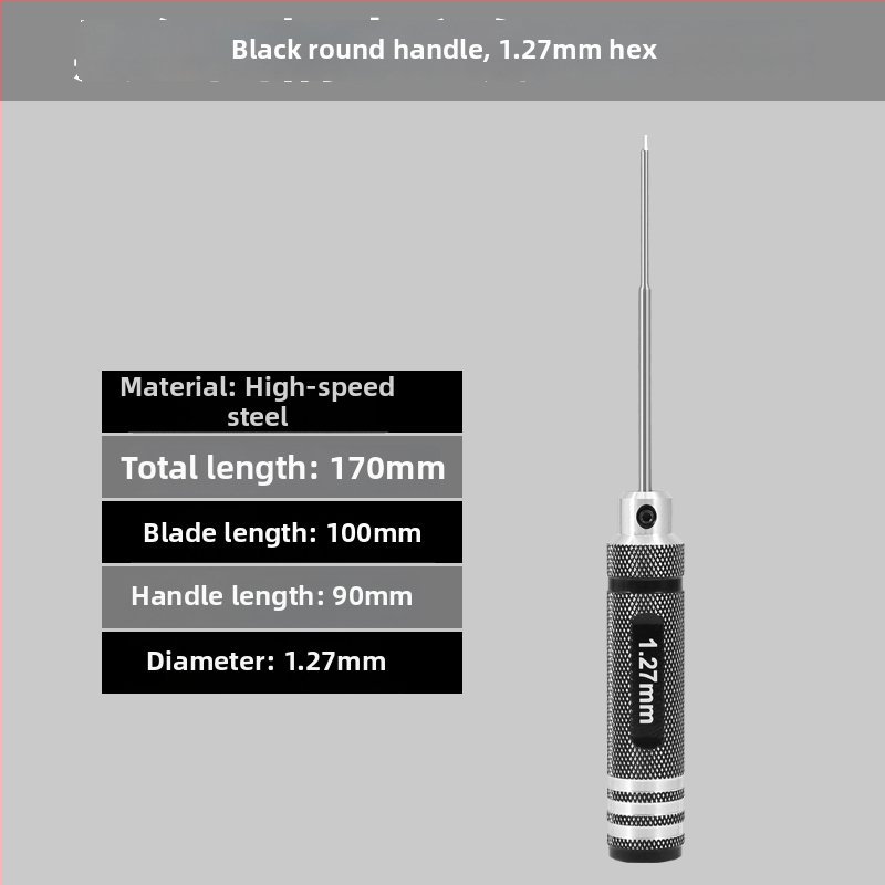 Set šesťuholníkových skrutkovačov pre model lietadla 1.27/1.3/1.5/2.5 mm, 6‑uholník