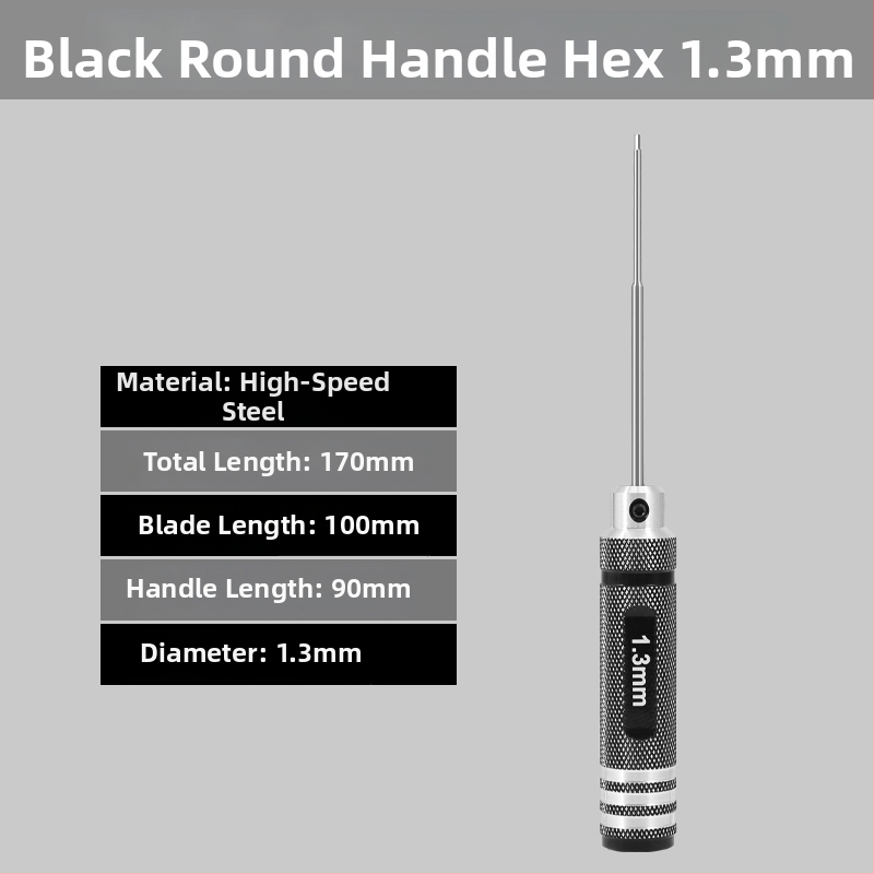 Set šesťuholníkových skrutkovačov pre model lietadla 1.27/1.3/1.5/2.5 mm, 6‑uholník