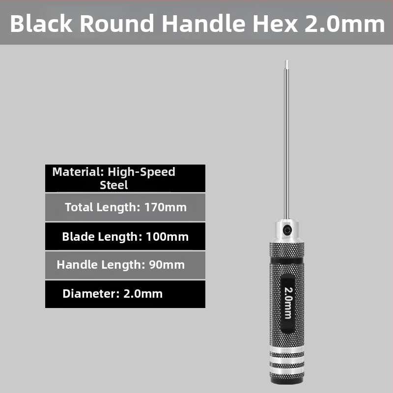 Set šesťuholníkových skrutkovačov pre model lietadla 1.27/1.3/1.5/2.5 mm, 6‑uholník