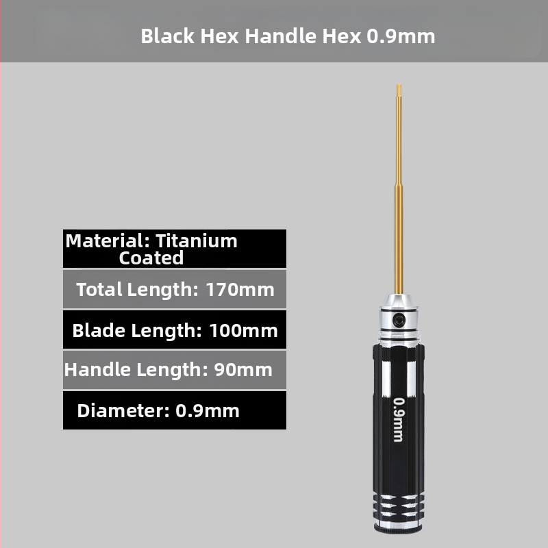 Set šesťuholníkových skrutkovačov pre model lietadla 1.27/1.3/1.5/2.5 mm, 6‑uholník