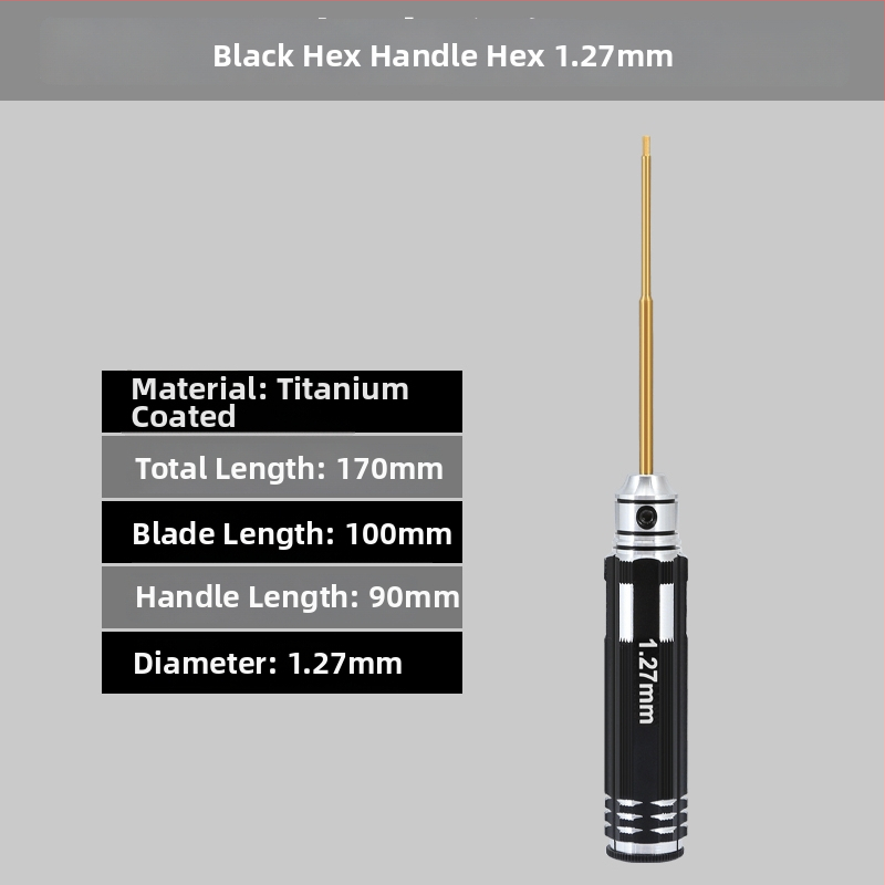 Set šesťuholníkových skrutkovačov pre model lietadla 1.27/1.3/1.5/2.5 mm, 6‑uholník