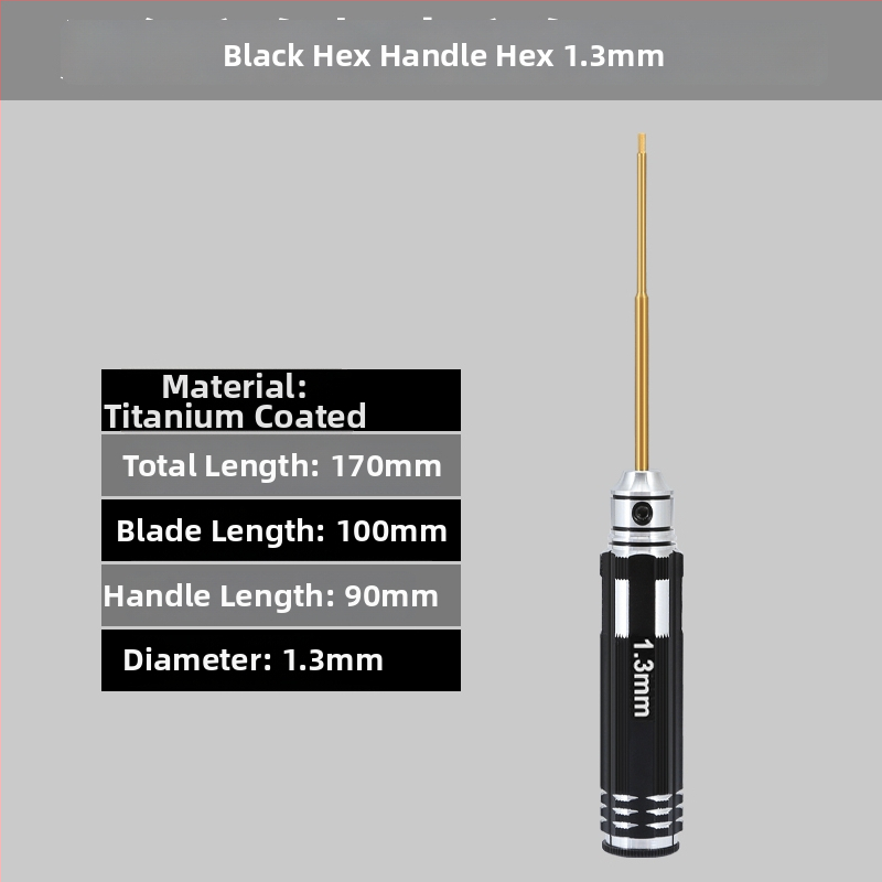 Set šesťuholníkových skrutkovačov pre model lietadla 1.27/1.3/1.5/2.5 mm, 6‑uholník