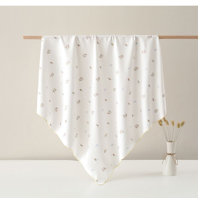 Înveliș de bebeluș din bumbac, patru anotimpuri, cu motif animale desene animate, potrivit pentru sugari și copii mici (1–3 ani)