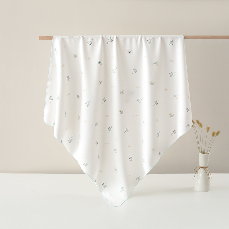 Înveliș de bebeluș din bumbac, patru anotimpuri, cu motif animale desene animate, potrivit pentru sugari și copii mici (1–3 ani)