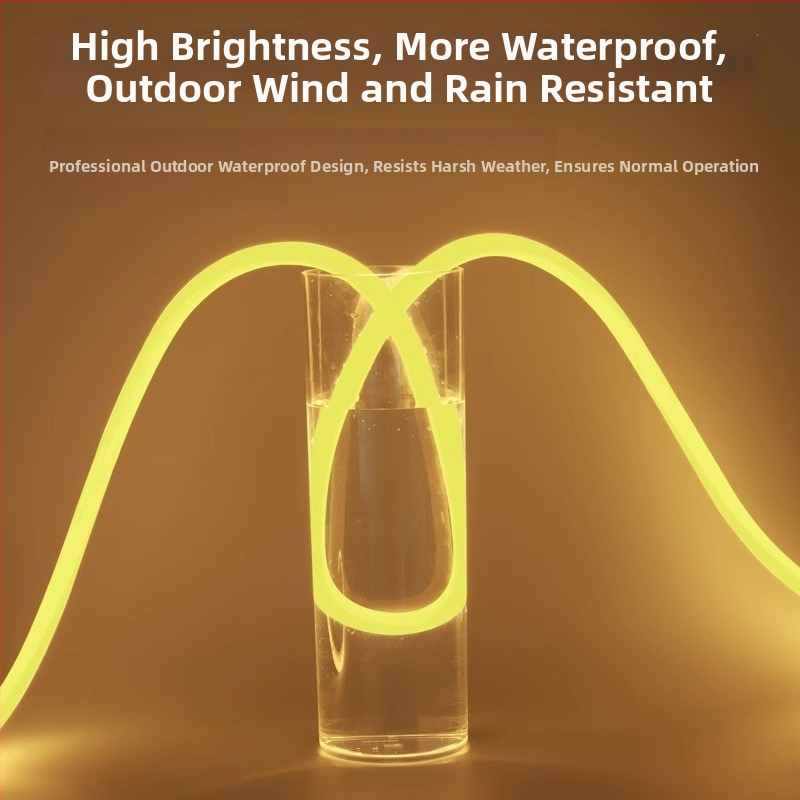 LED apskritos formos šviesos juosta - silikoninė lanksti, lauko atsparus reklaminis ženklas juosta (Nėra importuota; Nėra sertifikato; Nėra bendras mokesčių mokėtojas)