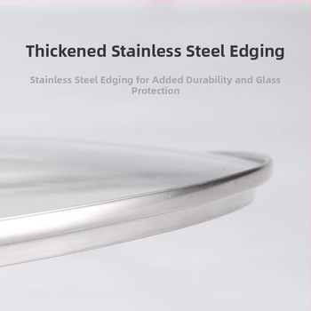 Pokrievka z tvrdeného skla, univerzálna pokrievka na wok a panvicu, moderný minimalistický štýl