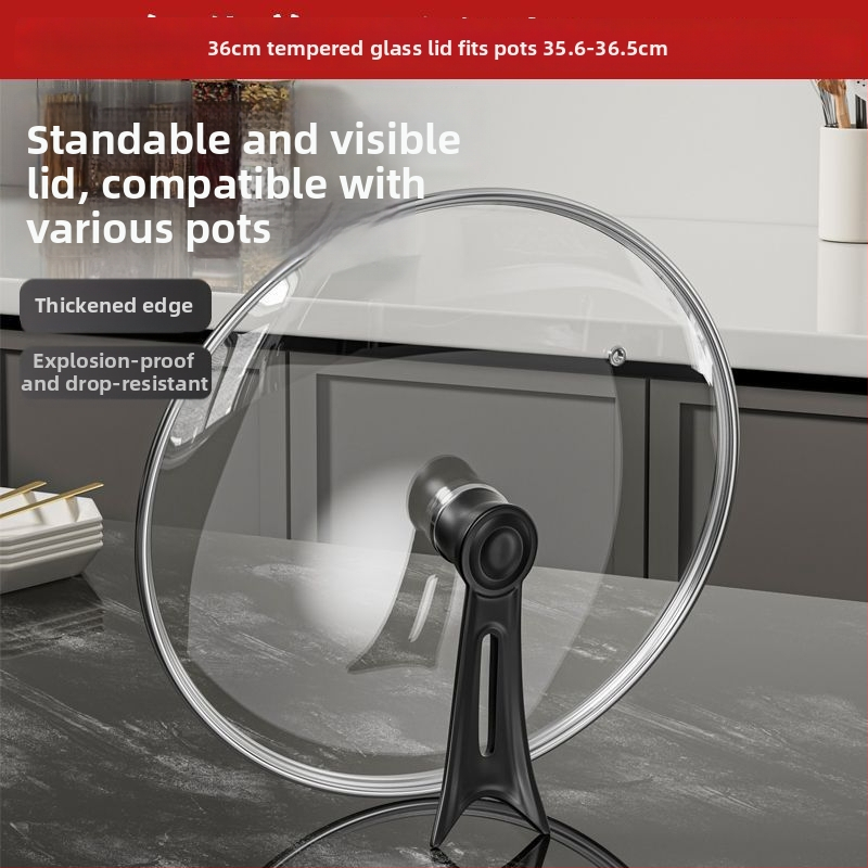 Pokrievka z tvrdeného skla, univerzálna pokrievka na wok a panvicu, moderný minimalistický štýl