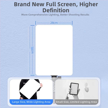 LED панел светлина за лайв стрийминг и фотозаснемане; преносима, 51-100W, 220V, вертикален монтаж, вътрешно видеозаснемане