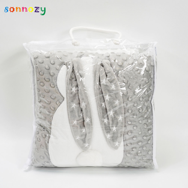 Sunnozy Бебешко плюшено одеяло – полиестер, 800–1000 g, за новородени до 6 години, есенно-зимно