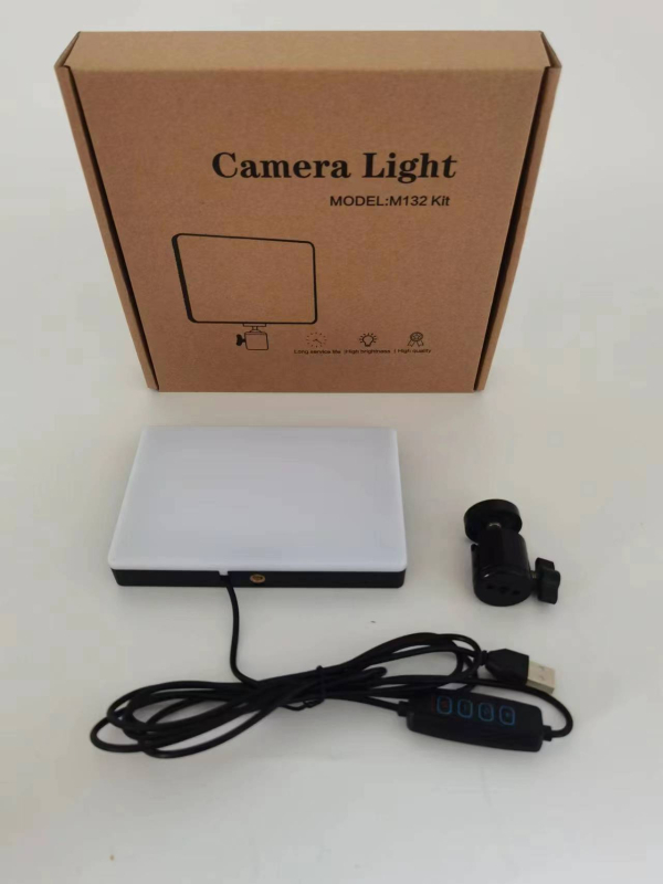 LED панел за fotografия с плавно димерване, 50W, 5V, цветова температура 2500–9900K, настолно използване, за фотография и лайв стрийминг