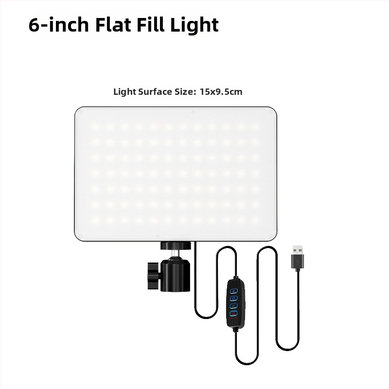 LED панел за fotografия с плавно димерване, 50W, 5V, цветова температура 2500–9900K, настолно използване, за фотография и лайв стрийминг