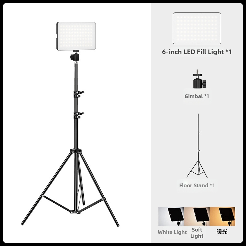 LED панел за fotografия с плавно димерване, 50W, 5V, цветова температура 2500–9900K, настолно използване, за фотография и лайв стрийминг