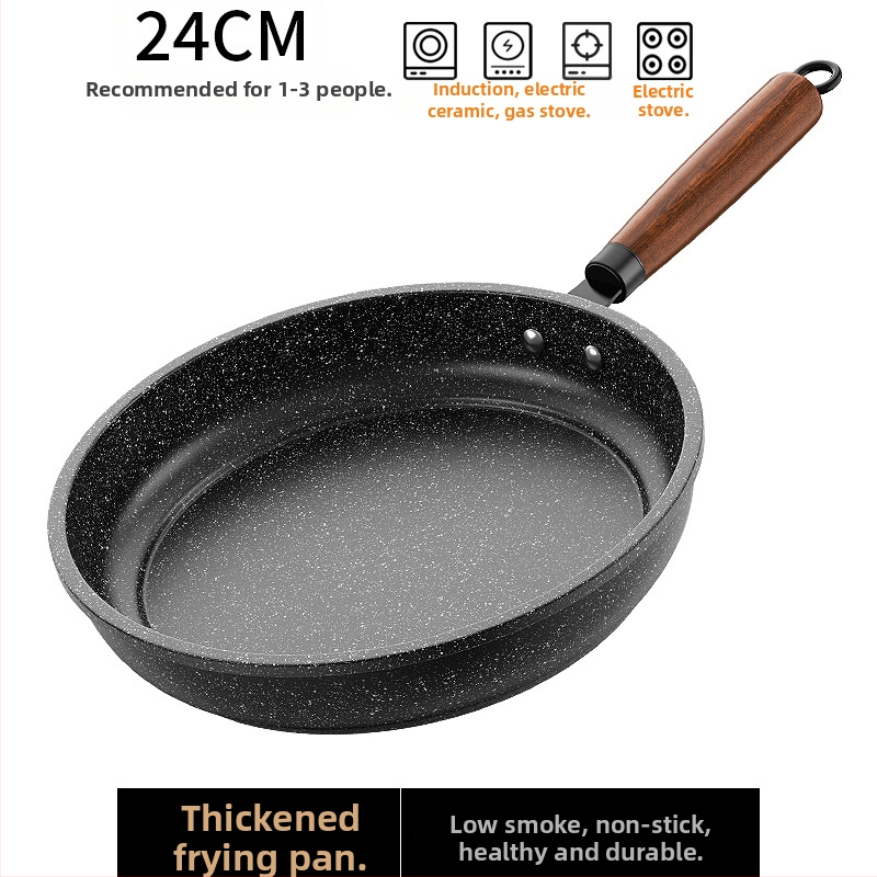 McStone nepriľnavá panvica – viacúčelová, ploché dno, kompatibilná s plynovým aj indukčným sporákom, pokrievka z nehrdzavejúcej ocele so sklom