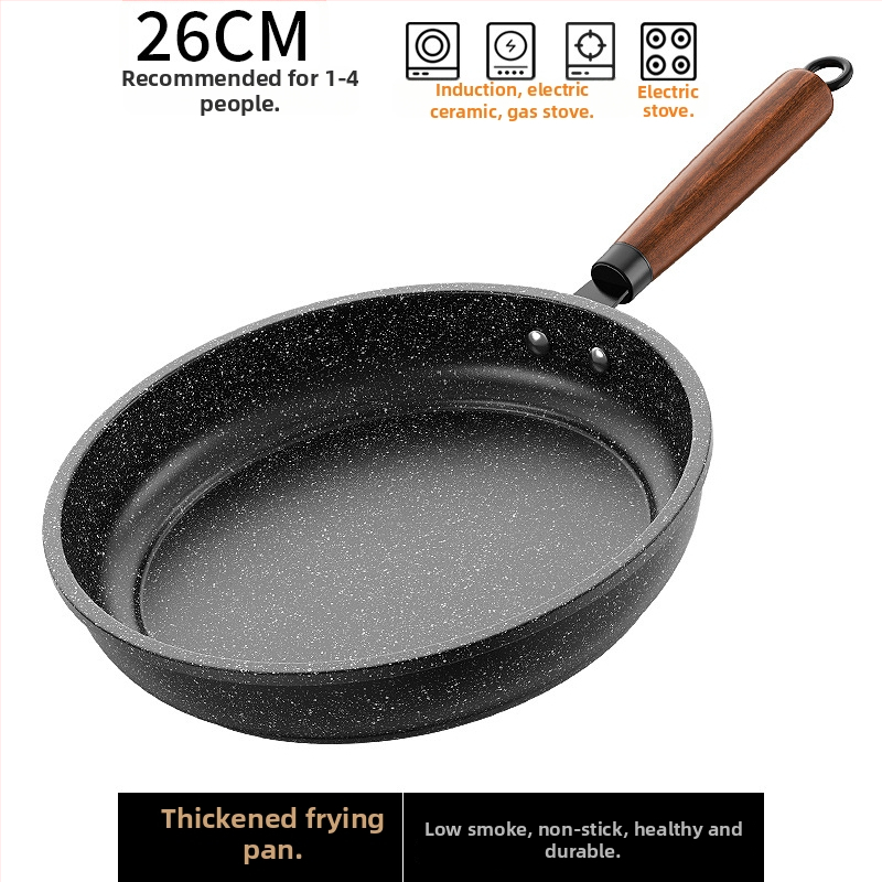 McStone nepriľnavá panvica – viacúčelová, ploché dno, kompatibilná s plynovým aj indukčným sporákom, pokrievka z nehrdzavejúcej ocele so sklom