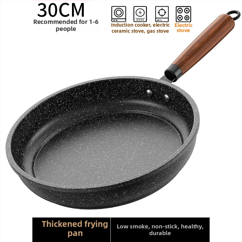 McStone nepriľnavá panvica – viacúčelová, ploché dno, kompatibilná s plynovým aj indukčným sporákom, pokrievka z nehrdzavejúcej ocele so sklom