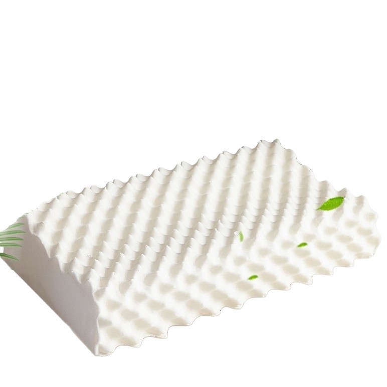 Latexový vankúš s 90% prírodným latexom, obdĺžnikový tvar, pletené jadro, výška 25 cm a viac, masážne granuly pre oporu krku