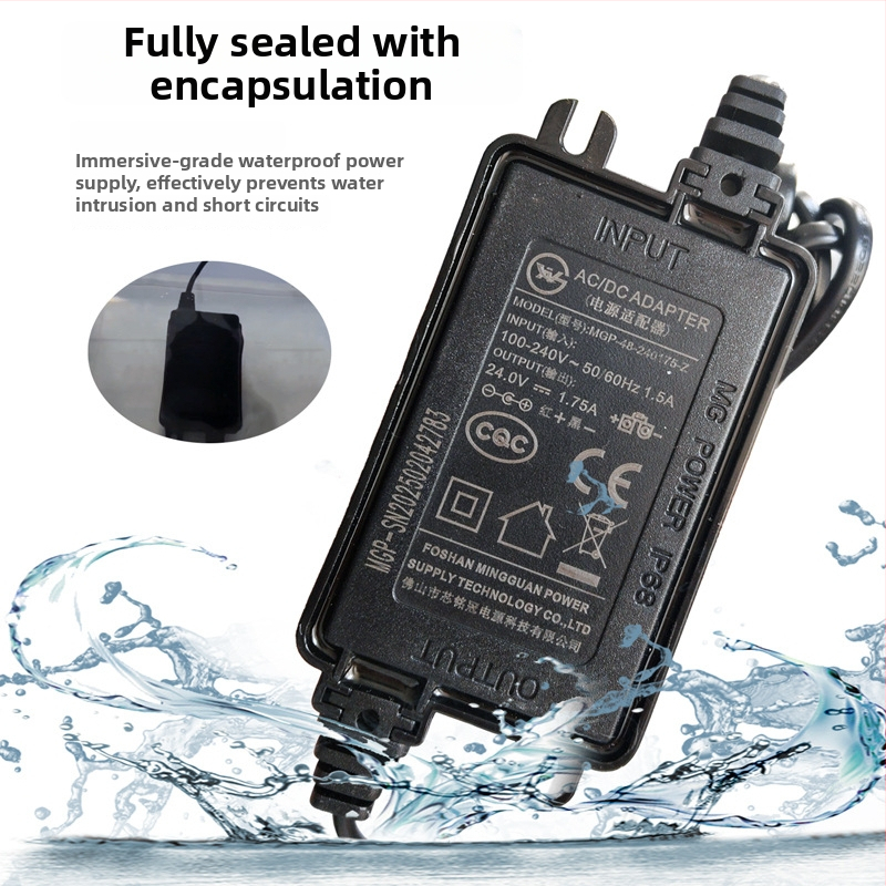 Napájanie pre domáci RO systém filtrácie vody — 24V, 1.6A/2A/5A transformátorový adaptér