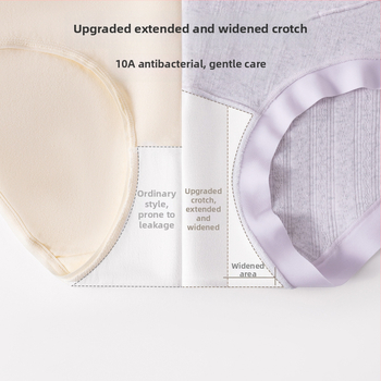 Tehotenské nohavičky s vysokým pásom z bavlny, priedušné antibakteriálne opora brucha, 90–95% bavlna, tkanina s 30 vláknami, celoročné