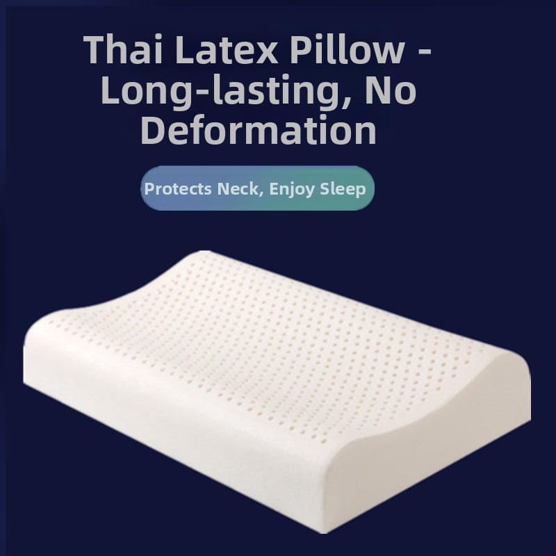 Latexový vankúš s vlnitým tvarom, hmotnosť 1,0–1,5 kg, materiál: umelý latex, látka: pletená tkanina