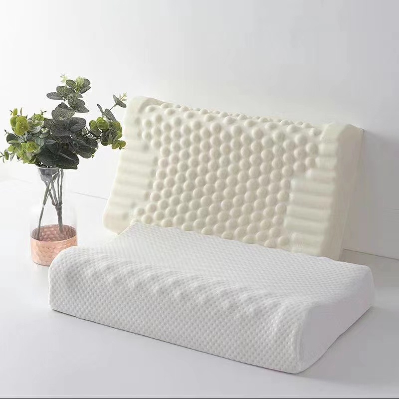 Latexový vankúš s vlnitým tvarom, hmotnosť 1,0–1,5 kg, materiál: umelý latex, látka: pletená tkanina