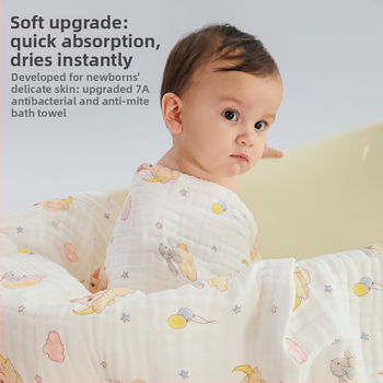 Detský uterák na kúpanie - 100% bavlna, vlákno 40 count, 300-400 g, pre dojčatá a deti