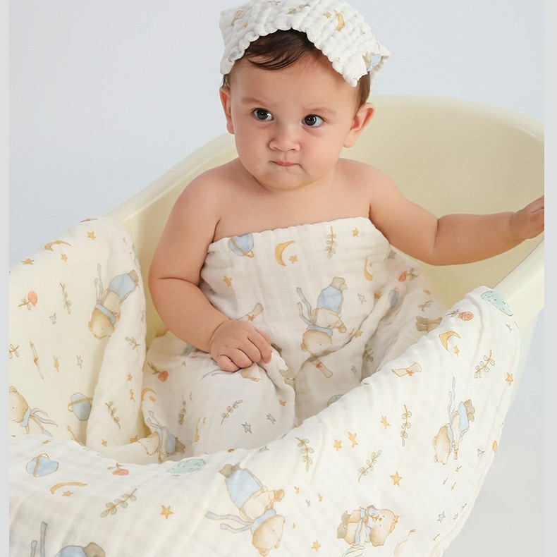 Detský uterák na kúpanie - 100% bavlna, vlákno 40 count, 300-400 g, pre dojčatá a deti