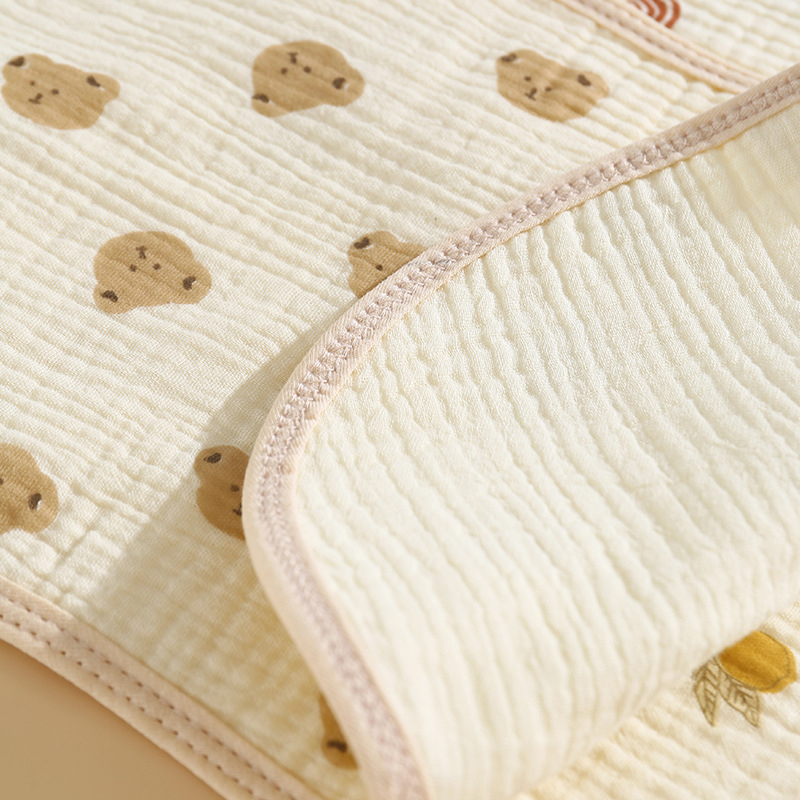 Dojčenská utierka na sliny, 100% bavlna, pre novorodencov 0–12 mesiacov, veľmi savá, motív zvierat.