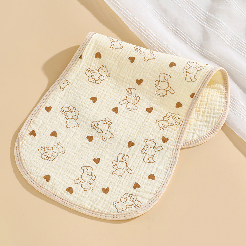 Dojčenská utierka na sliny, 100% bavlna, pre novorodencov 0–12 mesiacov, veľmi savá, motív zvierat.