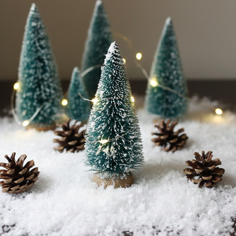 Desheng plastová taška s umelým snehovým práškom na vianočné úpravy krajiny