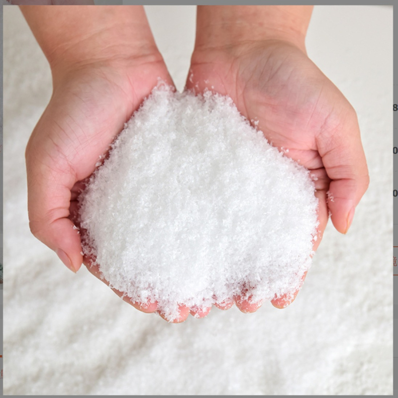 Desheng plastová taška s umelým snehovým práškom na vianočné úpravy krajiny