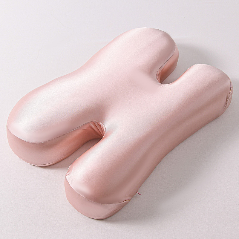 Pekná krása vankúš s ochranou tváre proti vráskam, H-tvarovaná opora krku s motýľovým dizajnom, jadro z pamäťovej peny, obdĺžnikový tvar, výška 5–10 cm, prispôsobiteľné pre dospelých