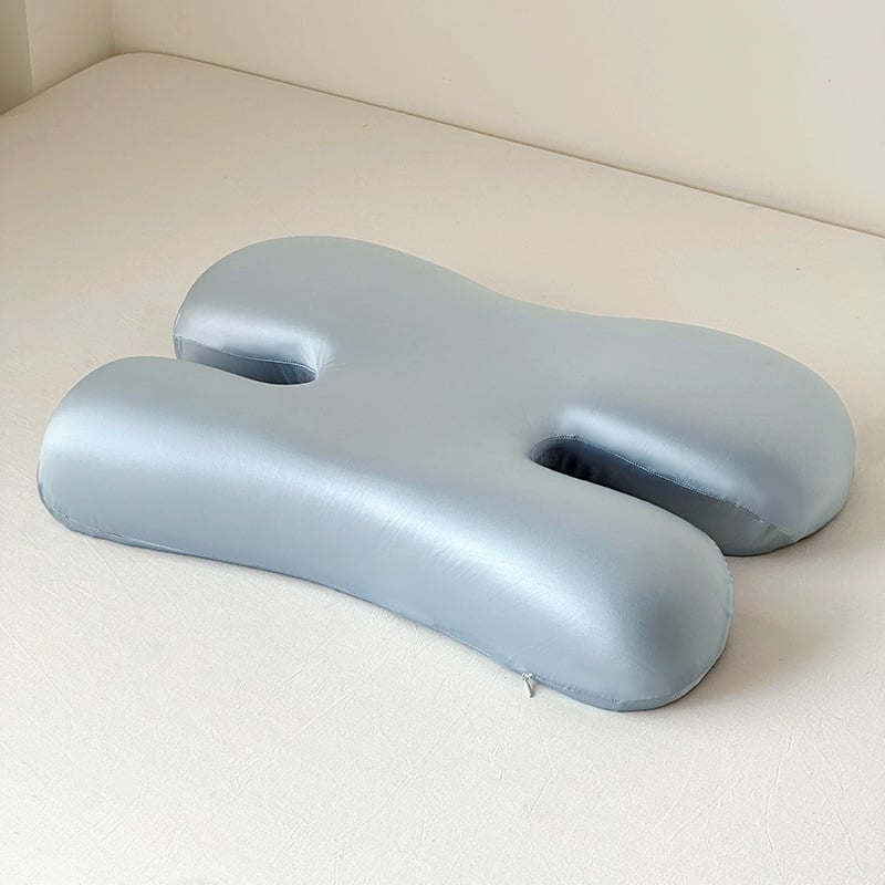 Pekná krása vankúš s ochranou tváre proti vráskam, H-tvarovaná opora krku s motýľovým dizajnom, jadro z pamäťovej peny, obdĺžnikový tvar, výška 5–10 cm, prispôsobiteľné pre dospelých