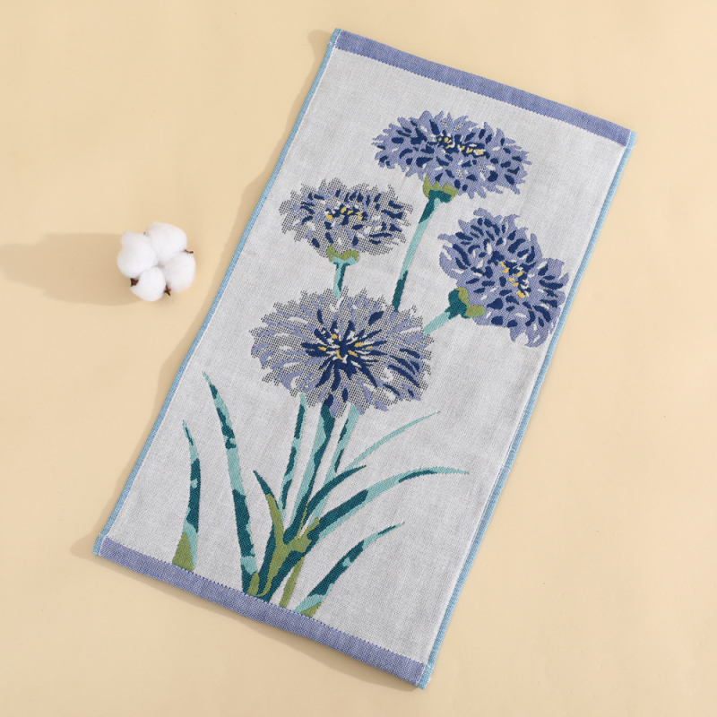 Gáza bavlnená detská utierka na tvár, 32 priadzí, jacquardové tkanie, 50 g, možnosť tlače loga