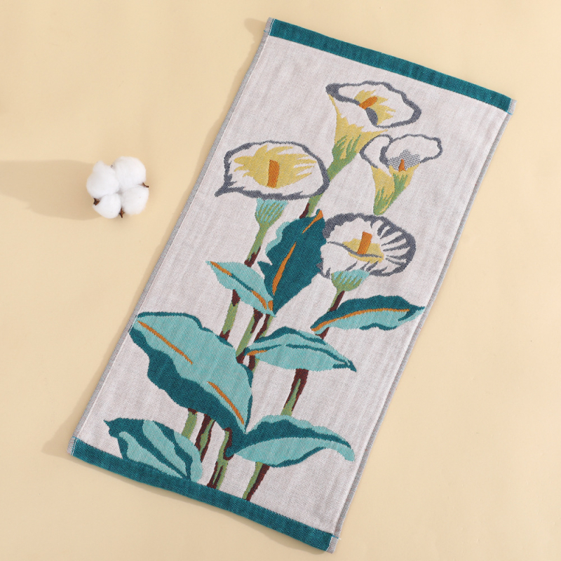 Gáza bavlnená detská utierka na tvár, 32 priadzí, jacquardové tkanie, 50 g, možnosť tlače loga