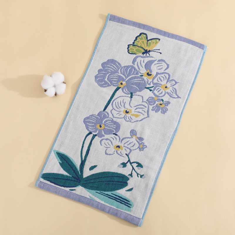 Gáza bavlnená detská utierka na tvár, 32 priadzí, jacquardové tkanie, 50 g, možnosť tlače loga