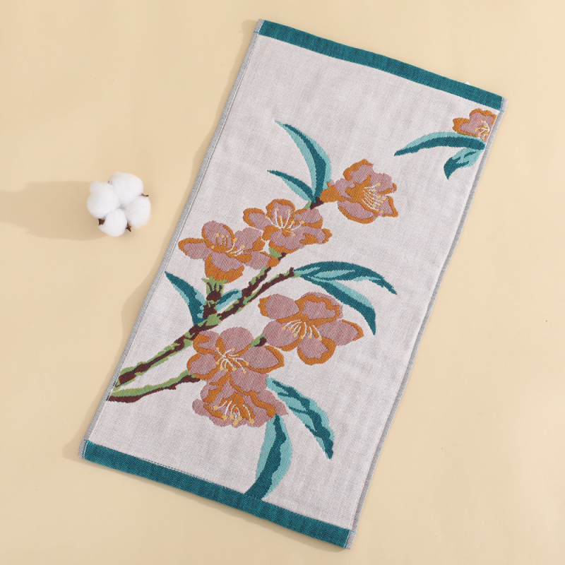 Gáza bavlnená detská utierka na tvár, 32 priadzí, jacquardové tkanie, 50 g, možnosť tlače loga