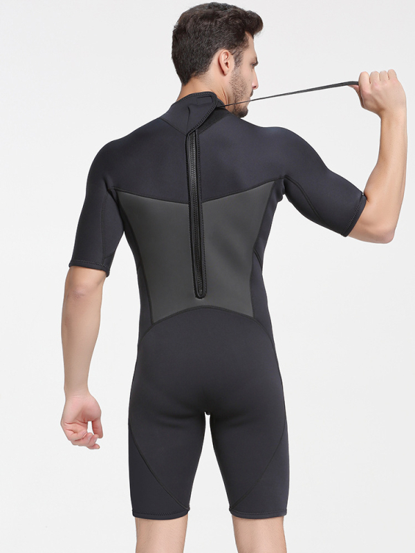 2mm jednorázový neopren pre mužov s krátkym rukávom – ochrana proti slnku, teplo, ochrana proti medúzam, rýchle schnutie