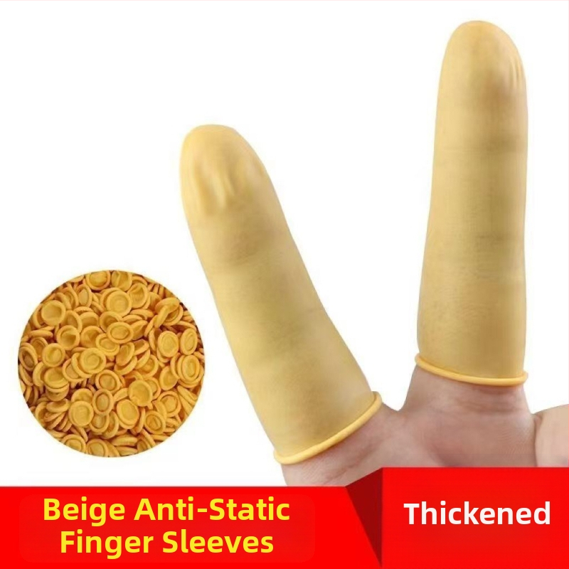 Jednorázové latexové prstové návleky na manikúru – hrubšie, s textúrou, odolné voči opotrebeniu a prepichnutiu